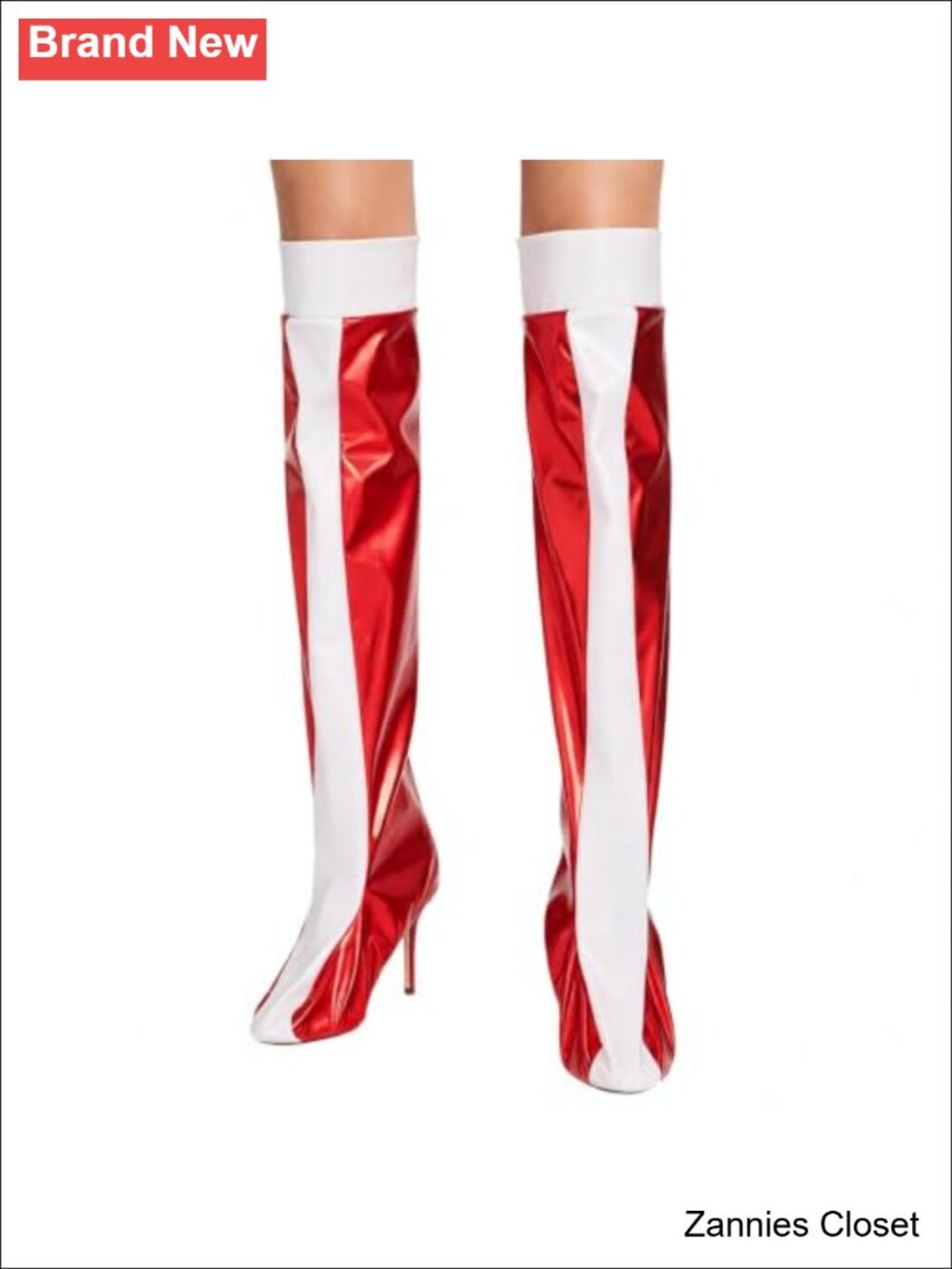 👻 Metallic Boot Tops Halloween Cosplay Costume Leg Covers